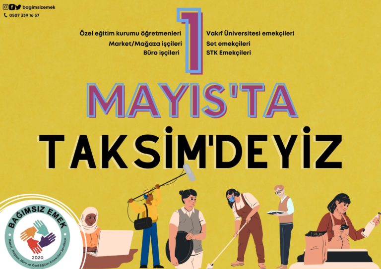 1 Mayıs’ta Taksim’deyiz!